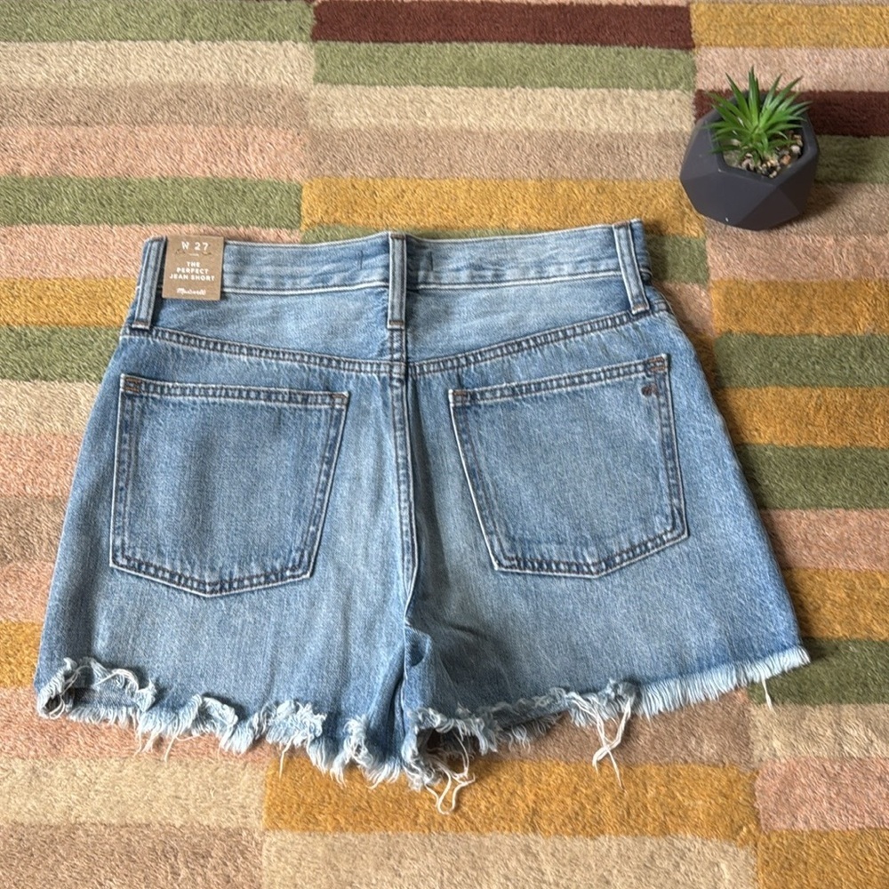 NWT Madewell the perfect Jean high rise ram hem short size 27 - Picture 4 of 12